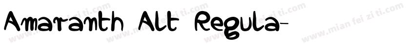 Amaranth Alt Regula字体转换